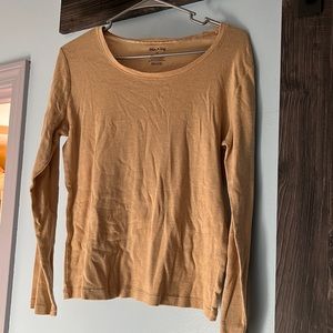 sparkly gold long sleeve shirt